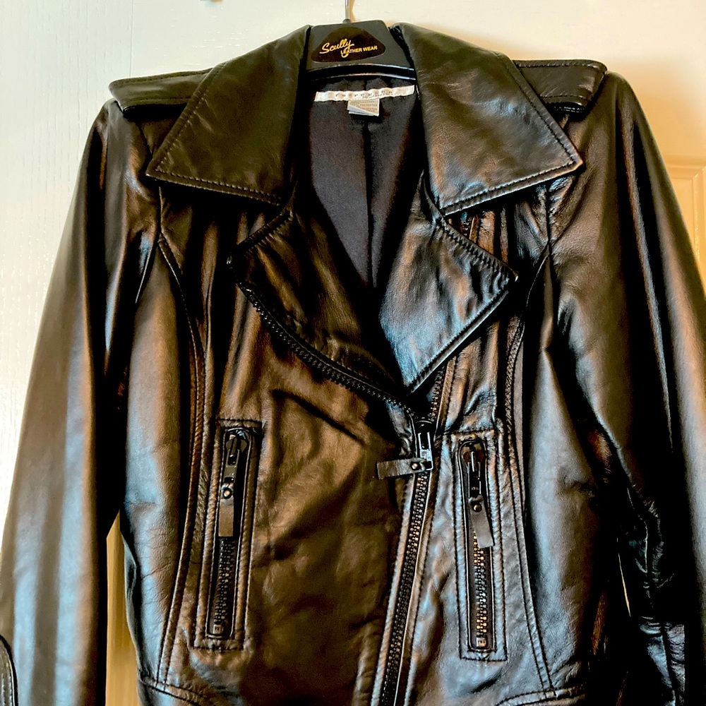Esther Chen Leather Moto Jacket